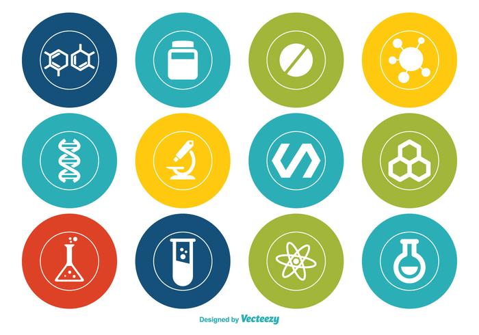 Química Vector Icon Set