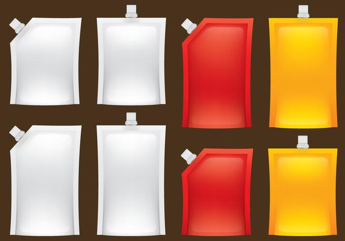 Liquid Food Packs vector