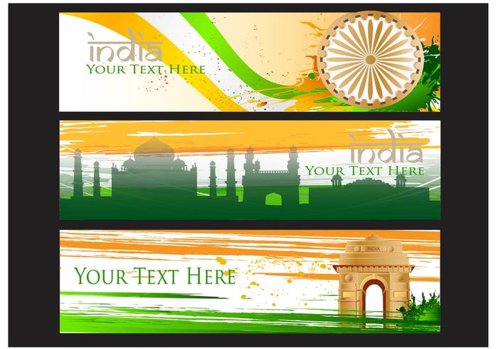 India Gate Vector Banner Background 