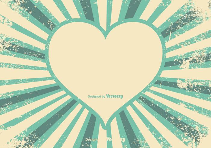 Retro Heart Vector Background Retro Heart Vector Background