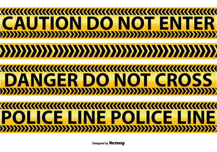 Police and Caution Line Vectors