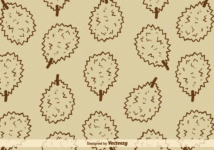 Durian Fruit Vector Background