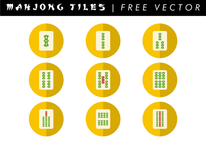 Mahjong Tiles Free Vector