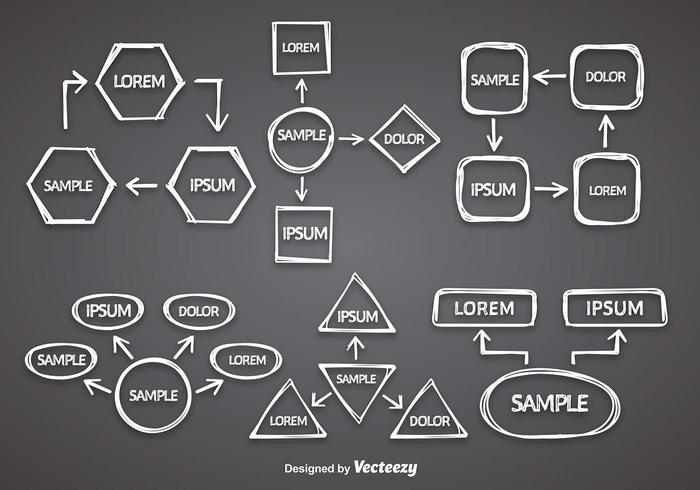 White Mind Map Vector