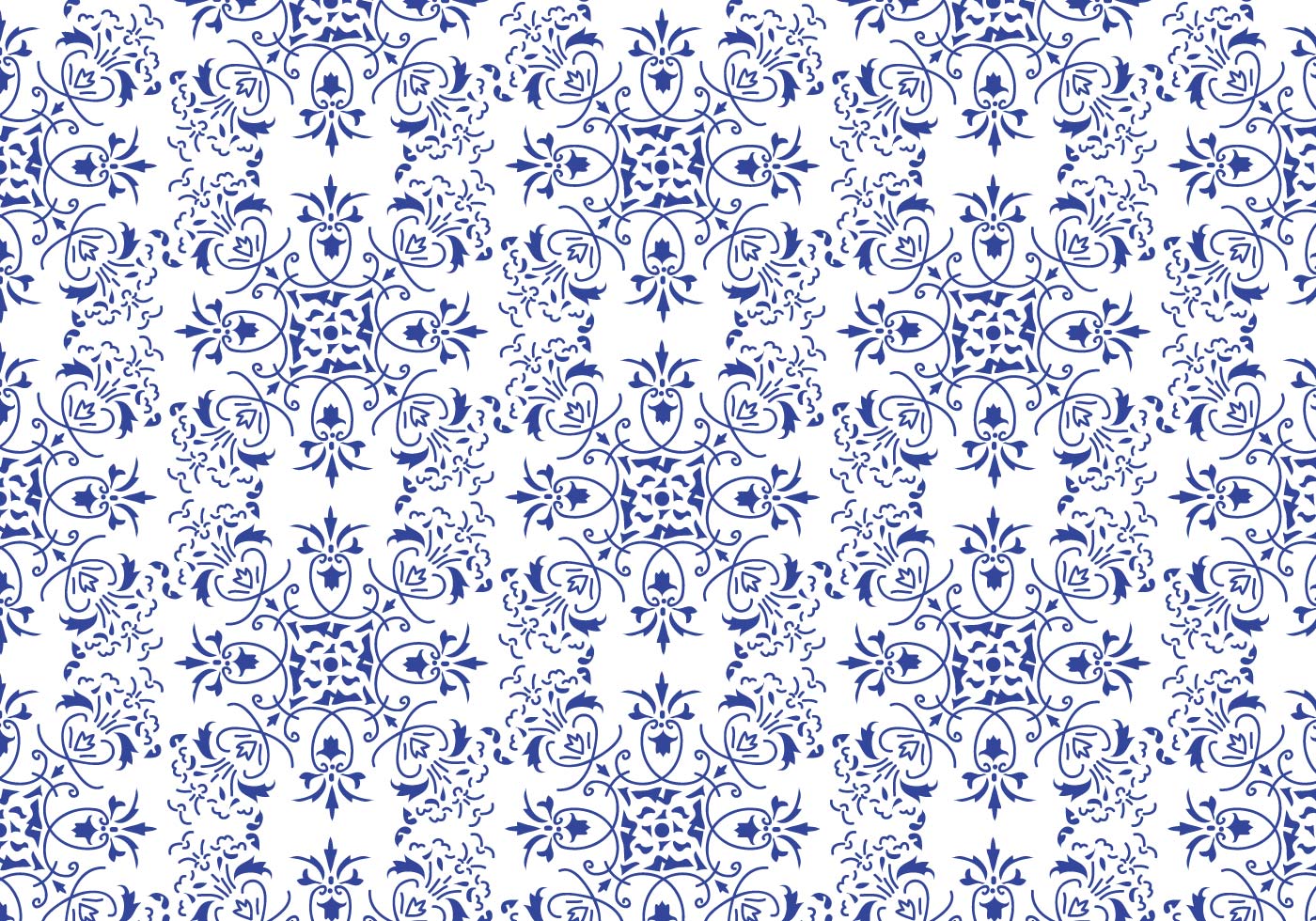 Blue Floral Background Vector 105160 Vector Art at Vecteezy