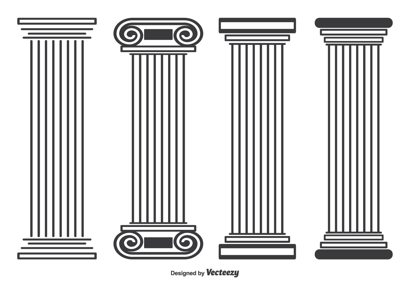 Download Roman Stayle Pillar Vector Shapes 105204 - Download Free Vectors, Clipart Graphics & Vector Art