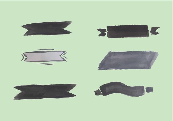 Free Grey Watercolor Banner Vector