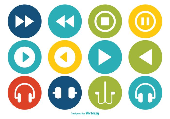 Multimedia Vector Icon Set