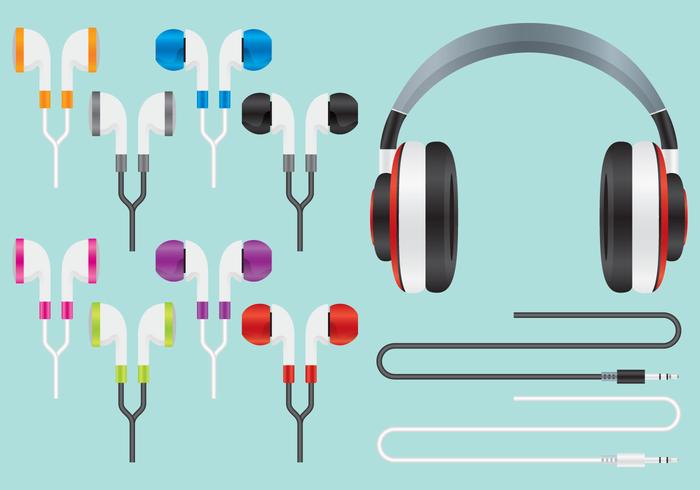 Audio Ear Buds Vectors