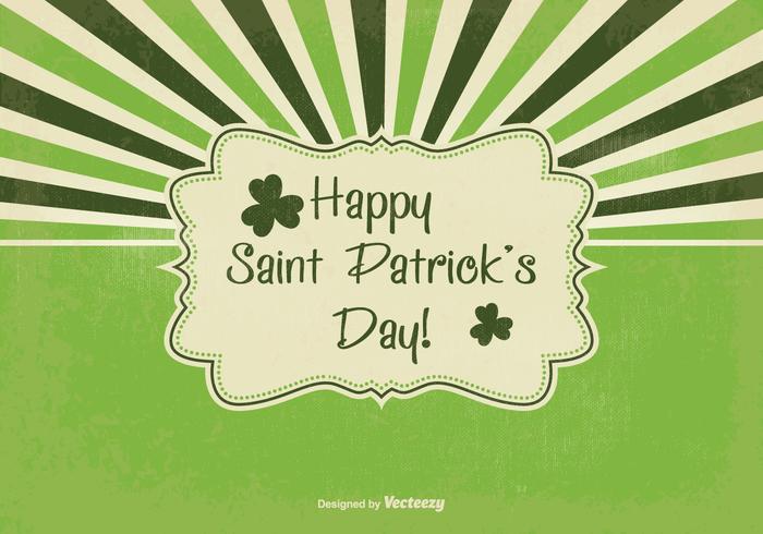 Ilustración retro del día de San Patricio vector