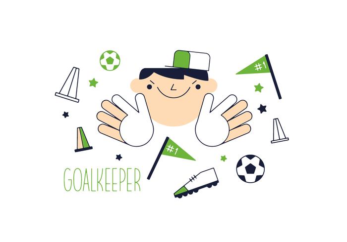 Vector de Goal Keeper gratis