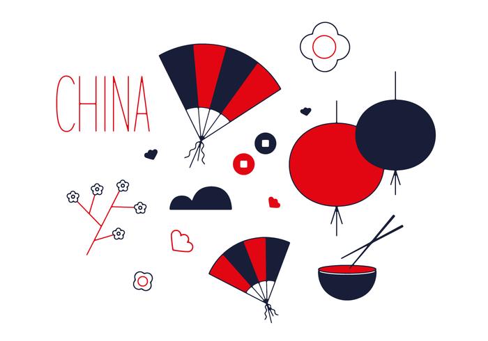 Free China Town Vector Free China Town Vector