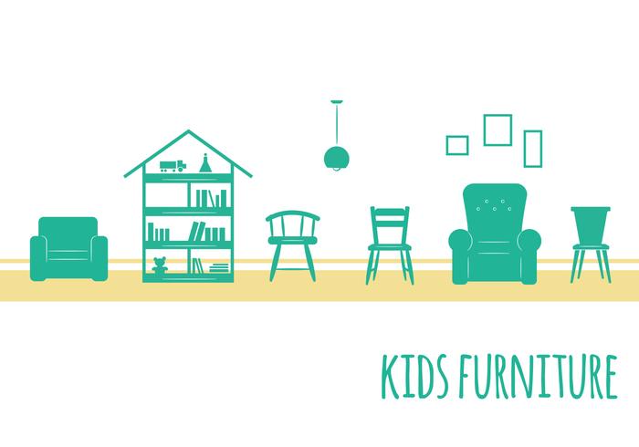 Kids Furniture Icons Kids Furniture Icons