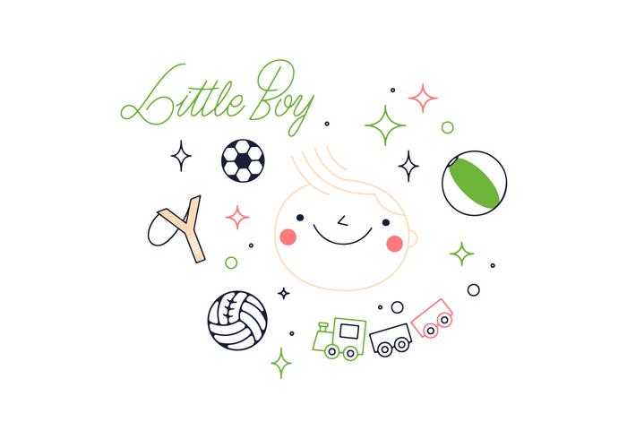 Vector Little Boy Gratis