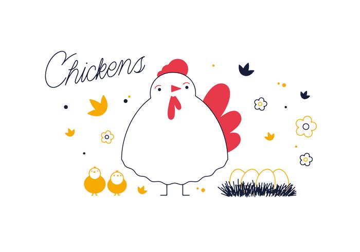 Free Chickens Vector