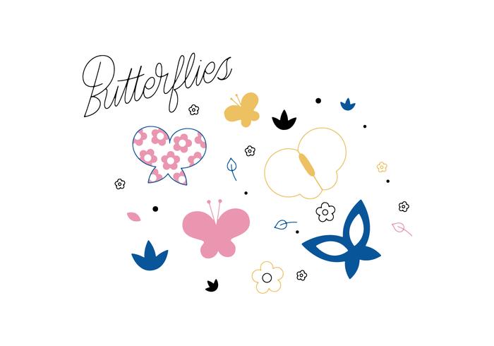 Vector de mariposas gratis