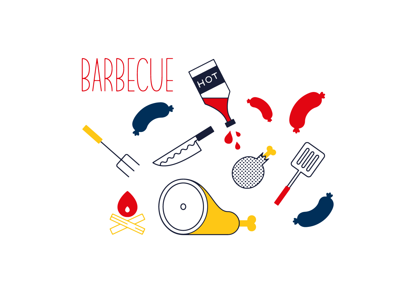 Free Barbecue Vector 105355 Vector Art at Vecteezy