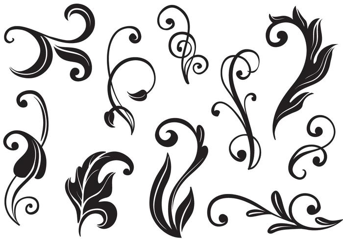 Free Flourishes II Vectors