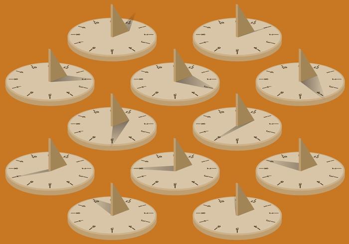 Sun Dial Vectors Sun Dial Vectors