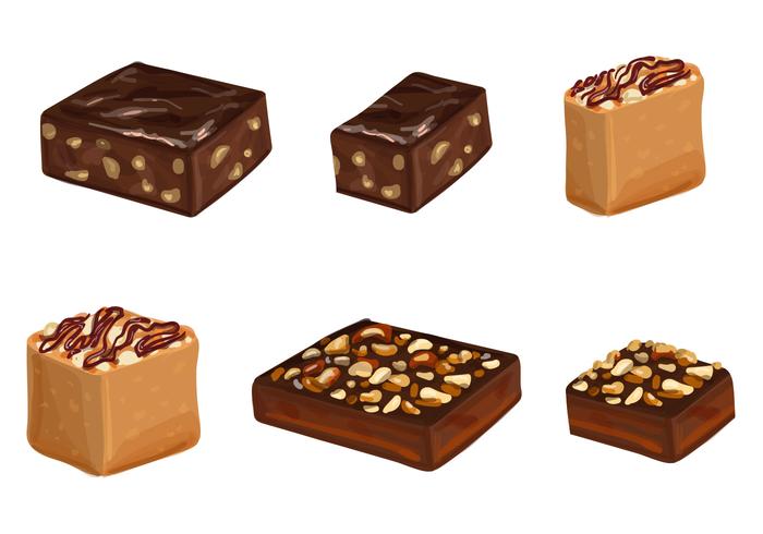 Brownie Vectors and Cakes With Chocolate Brownie Vectors and Cakes With Chocolate