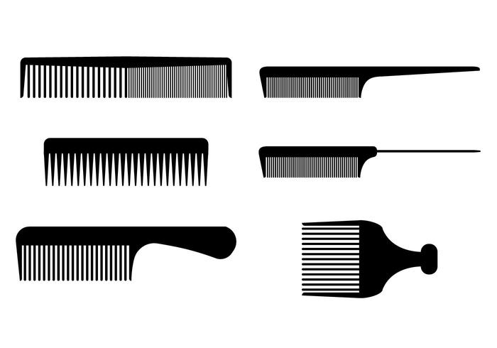 Barber Tools Combs Vectors