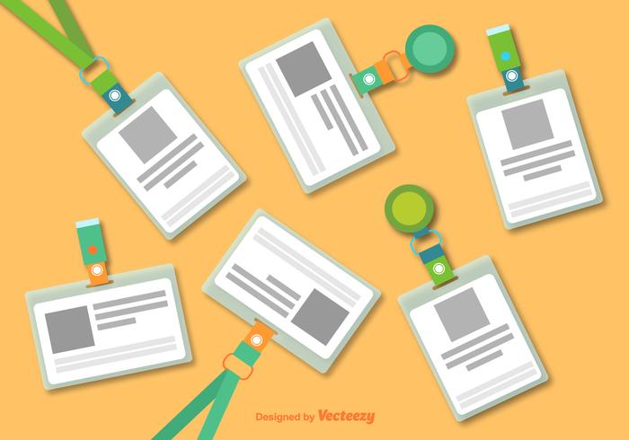 Lanyard Flat Colour Icons Lanyard Flat Colour Icons