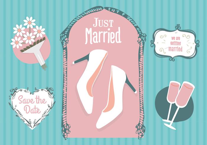 Free Just Merried Vector