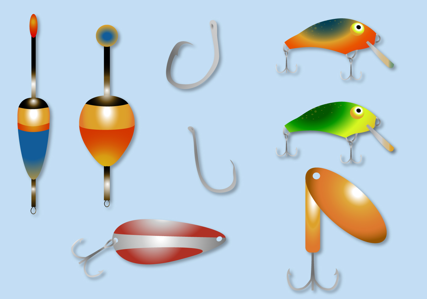 Download Free Fishing Lure Vector - Download Free Vectors, Clipart ...