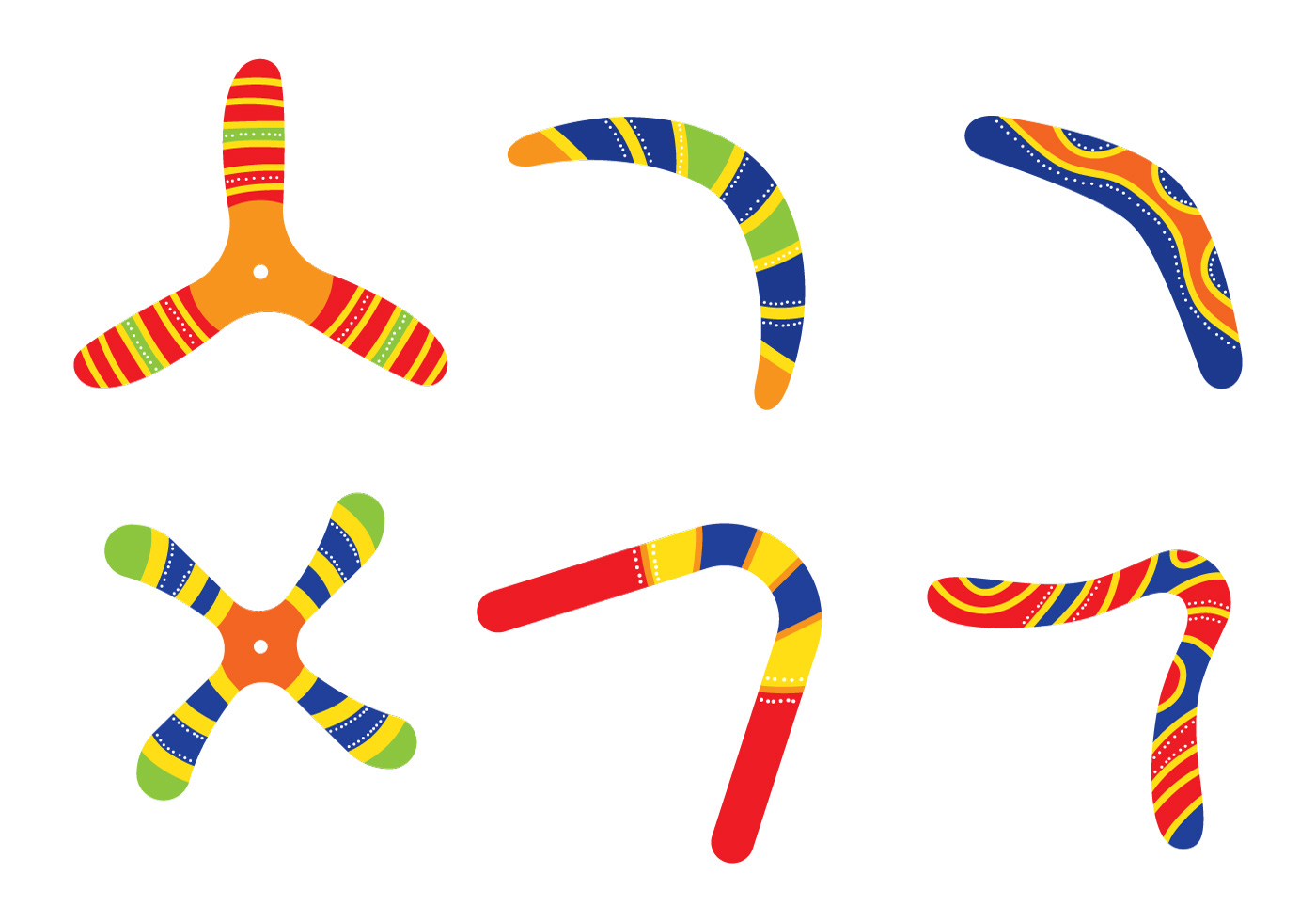 Boomerang Vectors 105445 Vector Art at Vecteezy