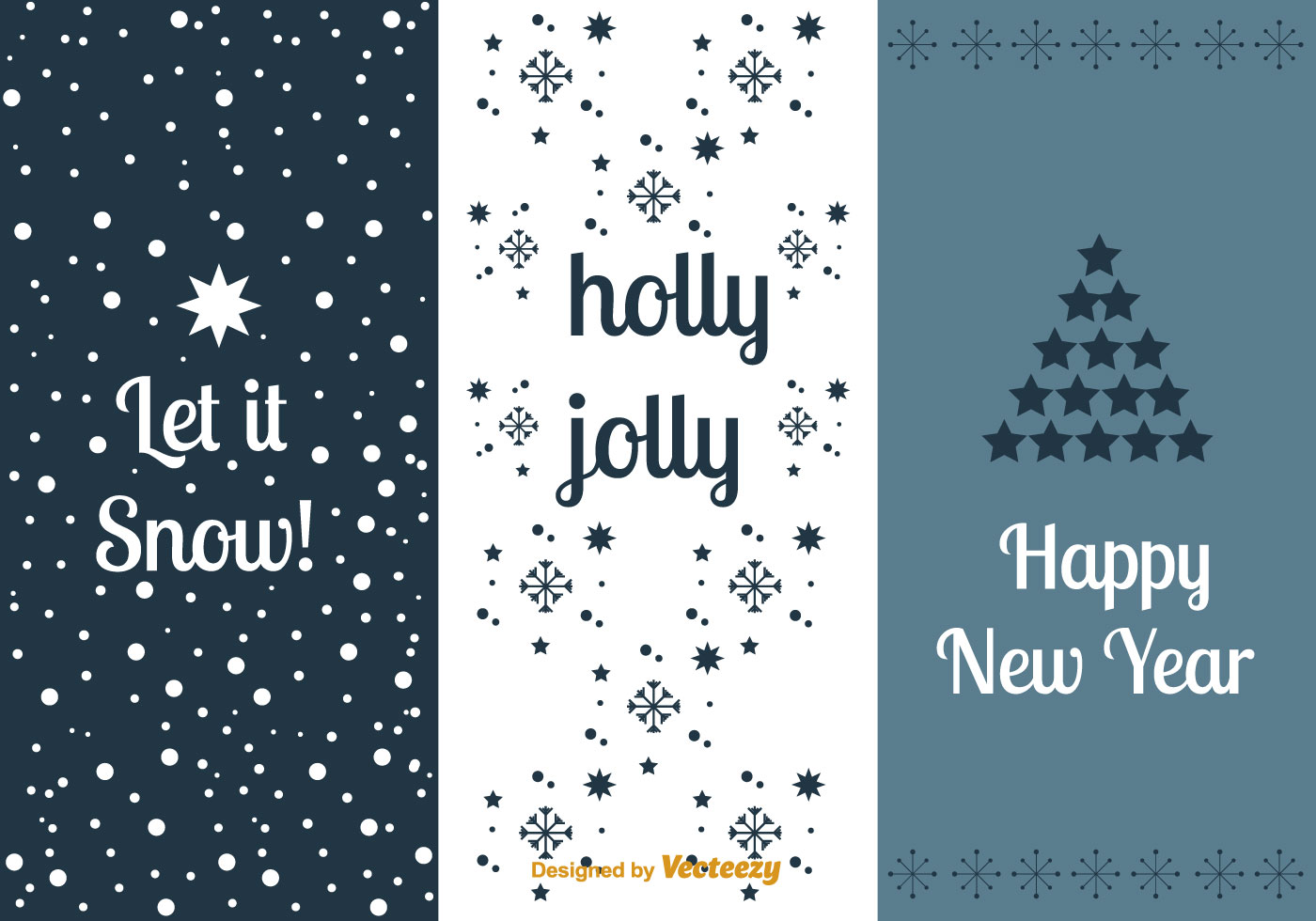 New Year&#039;s cards sets 105469 Vector Art at Vecteezy