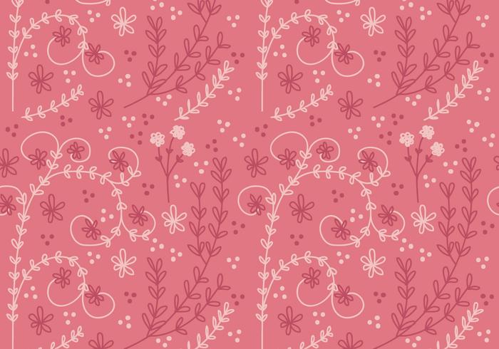 Flor Coral Vector Seamless Pattern