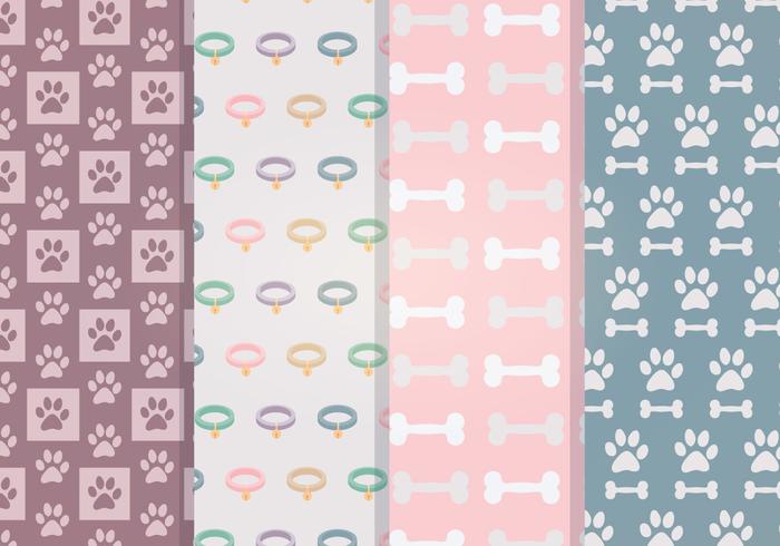 Vector Dog Accessories Patterns