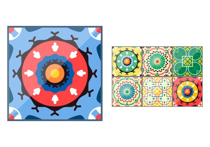 Spanish Ceramic Tile Vectors Spanish Ceramic Tile Vectors