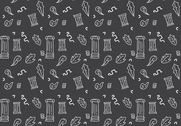 Free Roman Pillar Patterns 2 vector