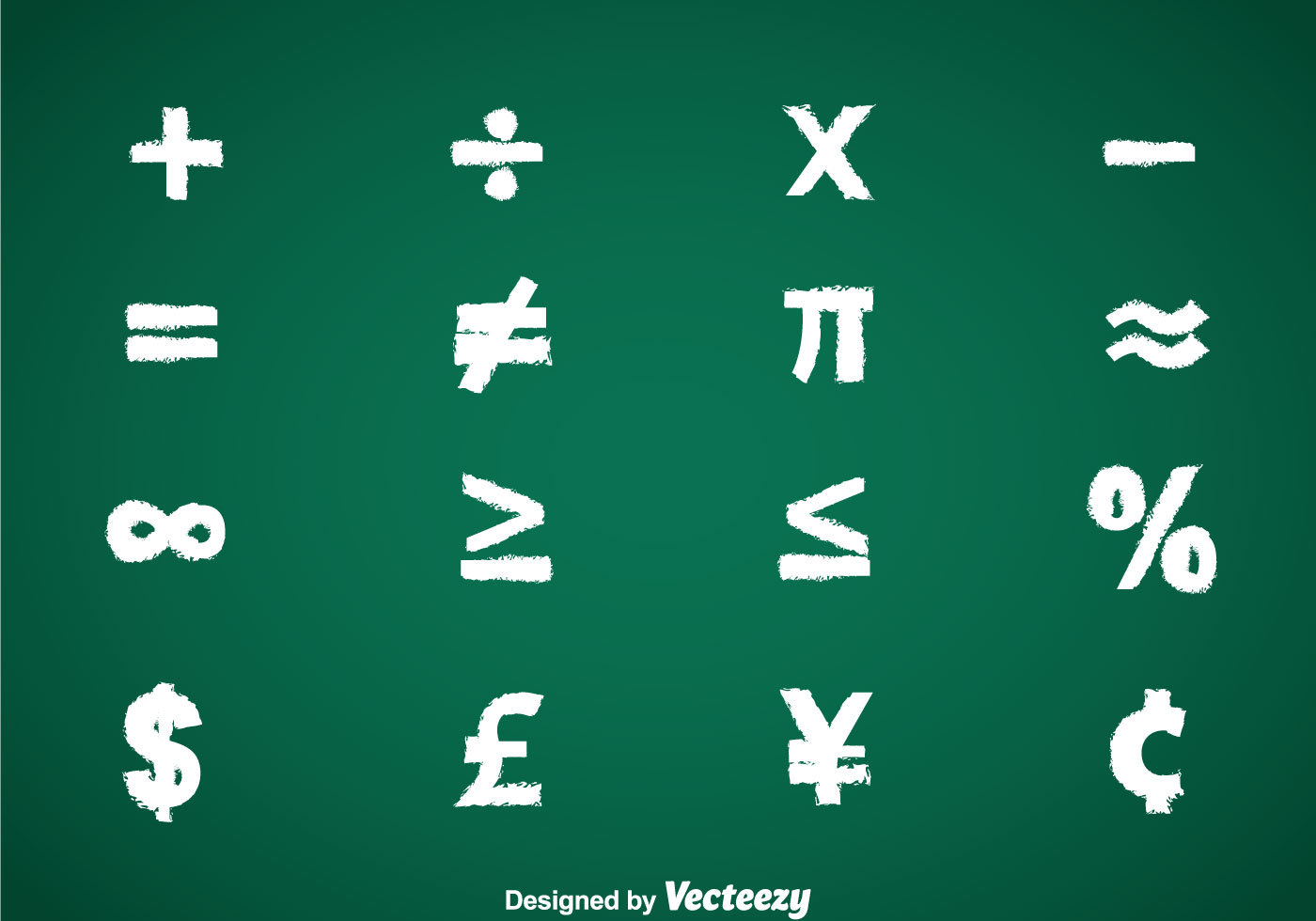 Math Symbols Chalk Draw Vector Sets - Download Free Vector Art, Stock