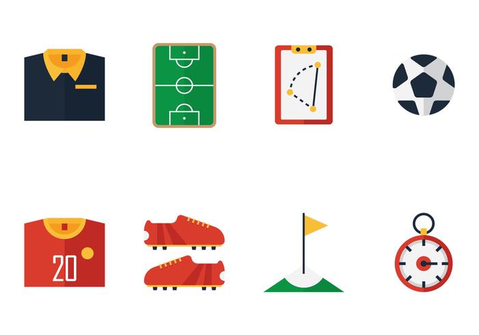 Iconos De Fútbol vector