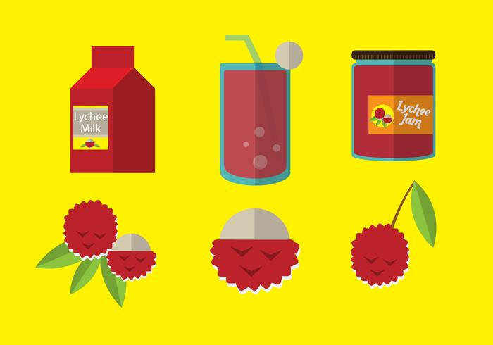 Lychee Vector Lychee Vector