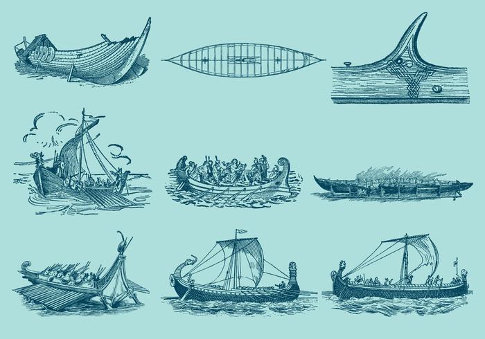 Antique Ship Vectors