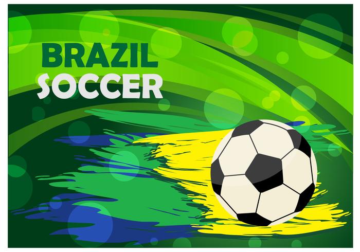 Vector de fondo de fútbol de Brasil