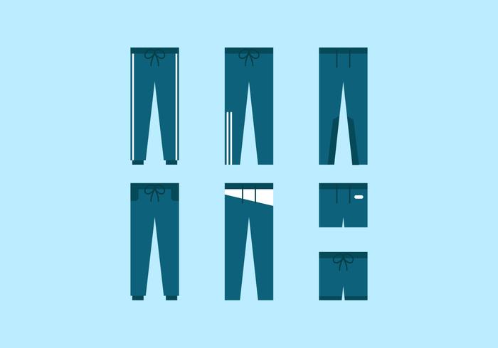 Pantalones deportivos vectoriales vector