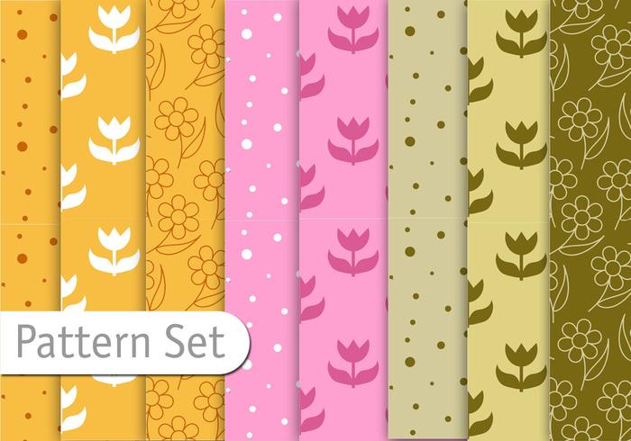 Floral Decorative Pattern Set Floral Decorative Pattern Set