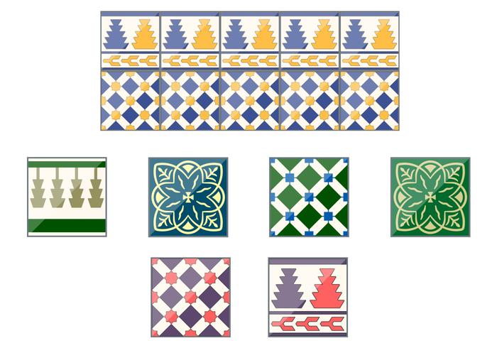 Spanish Talavera Ceramic Vector Tiles Spanish Talavera Ceramic Vector Tiles