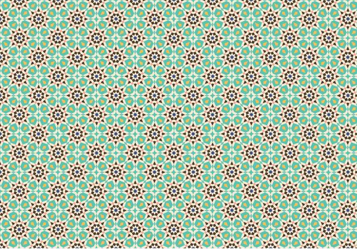 Green Mosaic Pattern Background vector