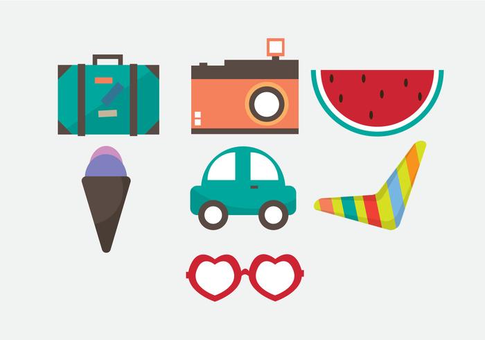 Free Vacation Vector Icons