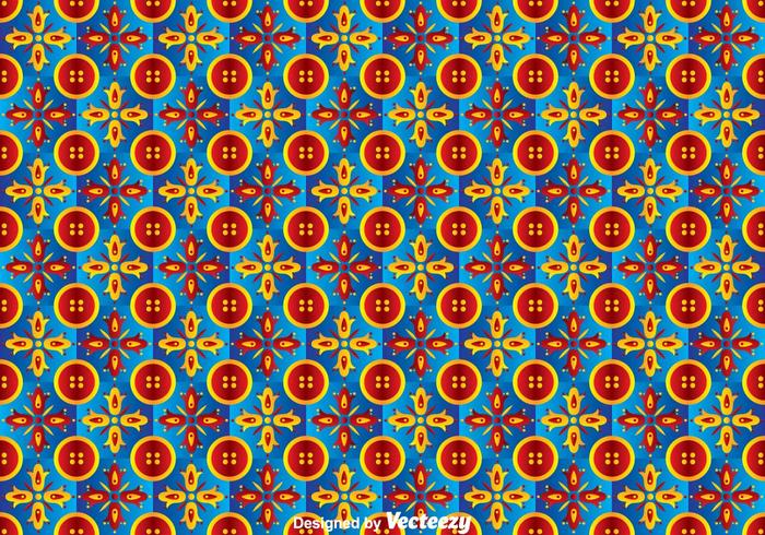 Talavera Tiles Seamless Background vector