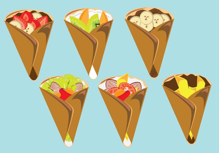 Delicious Crepes Vector Delicious Crepes Vector