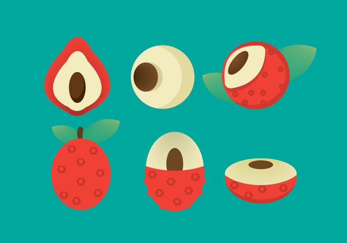 Libre Lychee Vector Icono