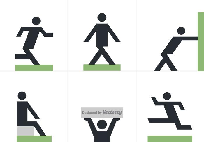 Free Man Posture Vector Icons