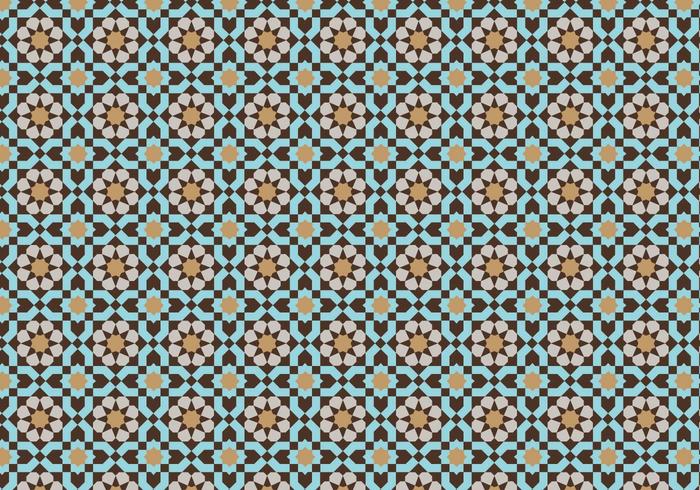 Moroccan Mosaic Pattern Bacground vector