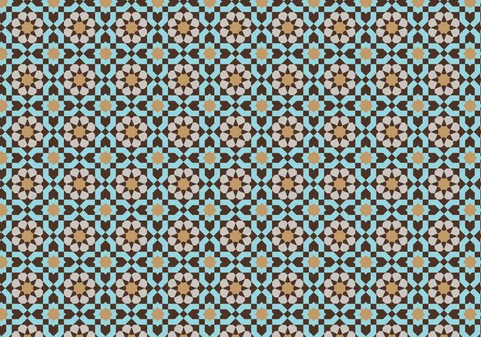 Moroccan Mosaic Pattern Bacground vector